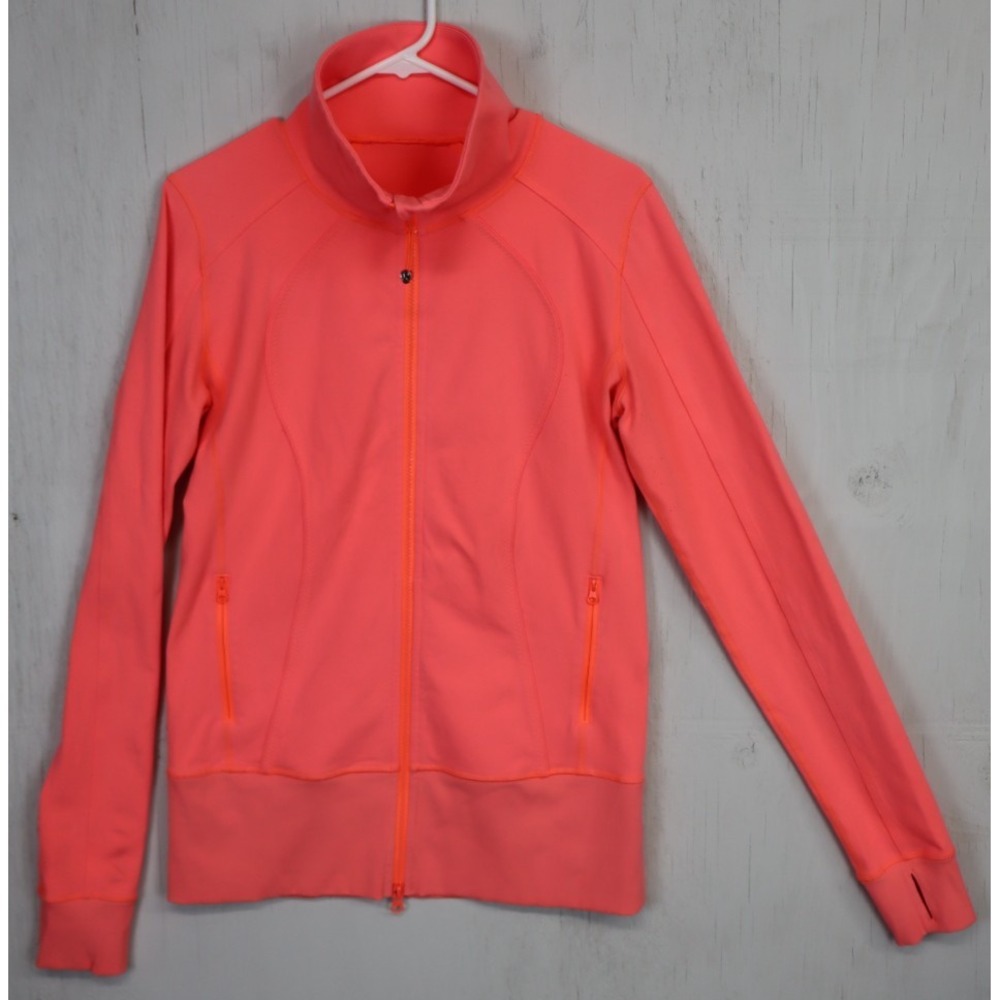 Lululemon Nice Asana Yoga Jacket Pink Womens Size 10 W4C02S Very Light Flare - Picture 1 of 7